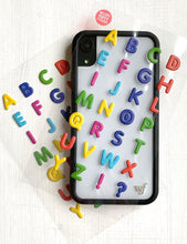 Load image into Gallery viewer, Alphabet Soup iPhone 6+/7+/8+ Plus Case Includes Stickers