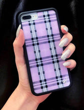 Load image into Gallery viewer, Lavender Plaid iPhone 11 Case