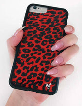 Load image into Gallery viewer, Red Leopard iPhone SE/6/7/8 Case