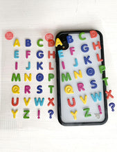 Load image into Gallery viewer, Alphabet Soup iPhone 6+/7+/8+ Plus Case Includes Stickers
